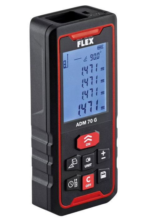 Flex ADM 70 G lézeres távolság-, terület-, térfogat- és szögmérő, zöld termék fő termékképe