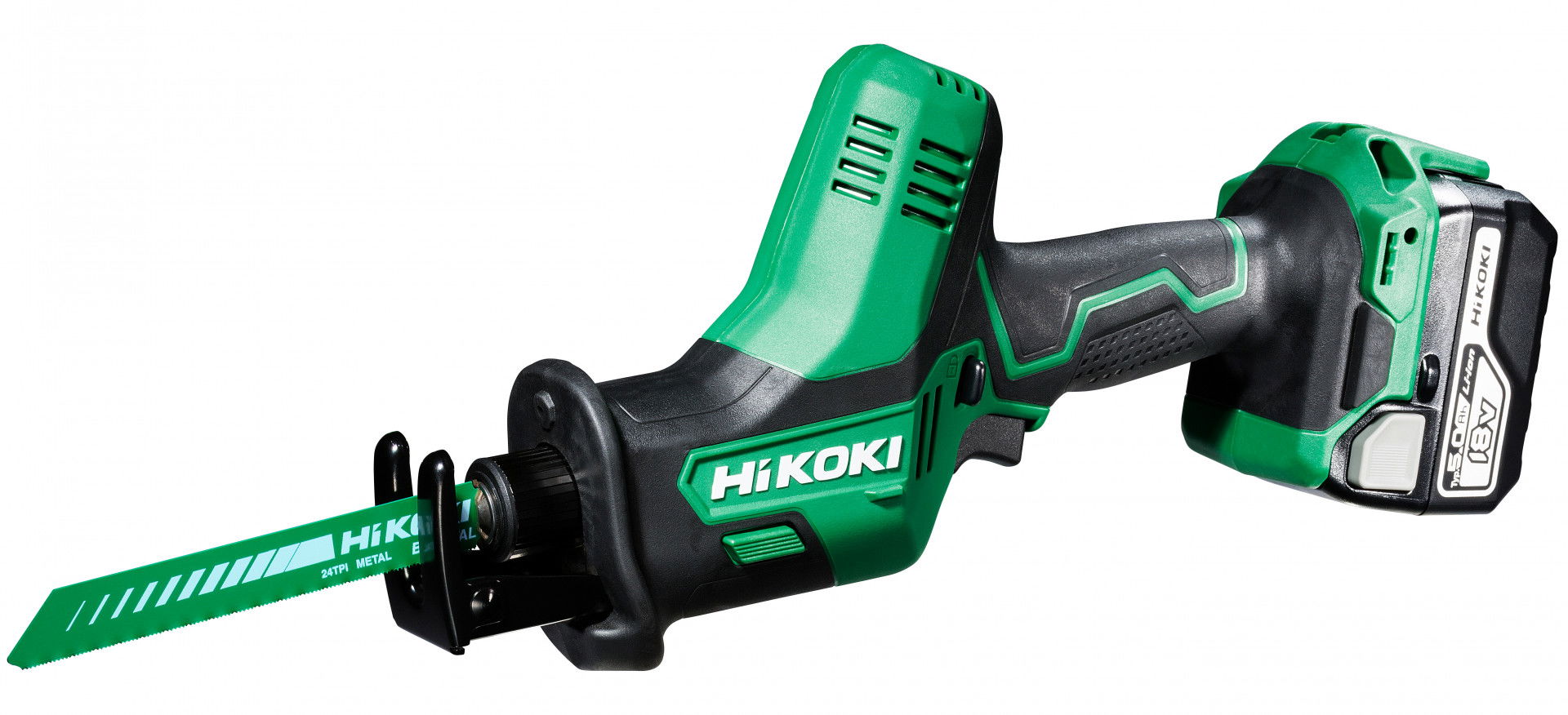 HiKoki CR18DAWPZ akkus szénkefe nélküli orrfűrész (2 x 5.0 Ah Li-ion akkuval, Hitbox kofferben) termék fő termékképe