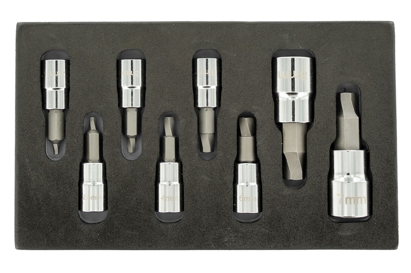 Hubi Tools HU45116 1/4"-os és 3/8"-os csavarkiszedő készlet sérült BKNY imbusz csavarokhoz, 8 részes termék fő termékképe
