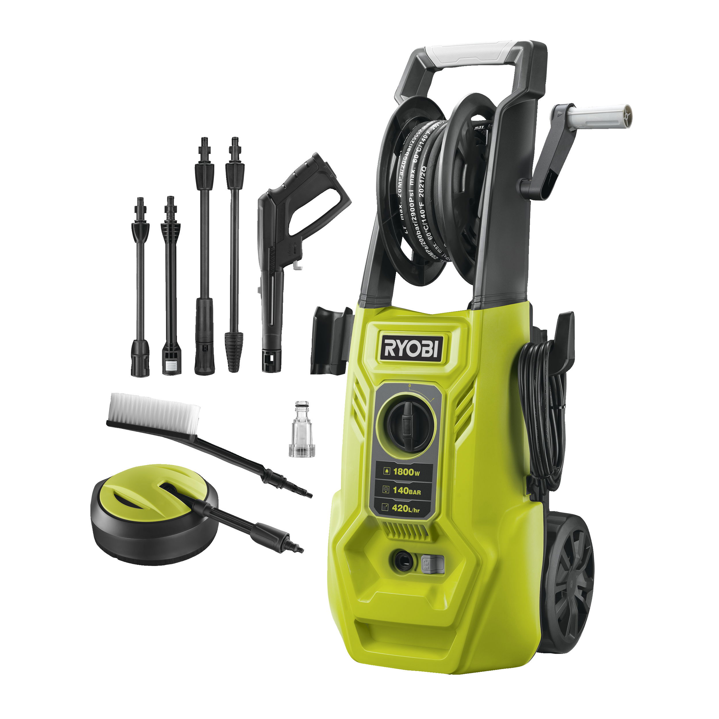 Ryobi RY140PWA elektromos magasnyomású mosó termék fő termékképe